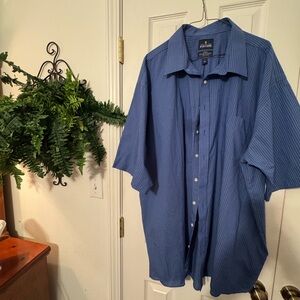 Stafford Classic Blue Pinstripe Shirt